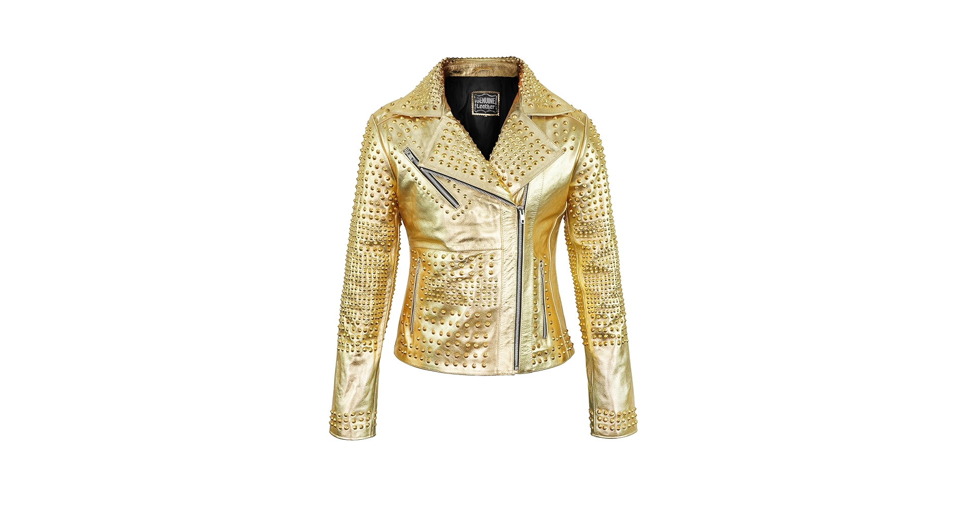 Women Rocker Brando Leather Biker Spikes Motorcycle Costume